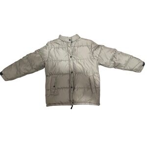 Y2k Vintage GAP Oversized Nylon Puffer Jacket Women's Medium Full Zip Lined Down